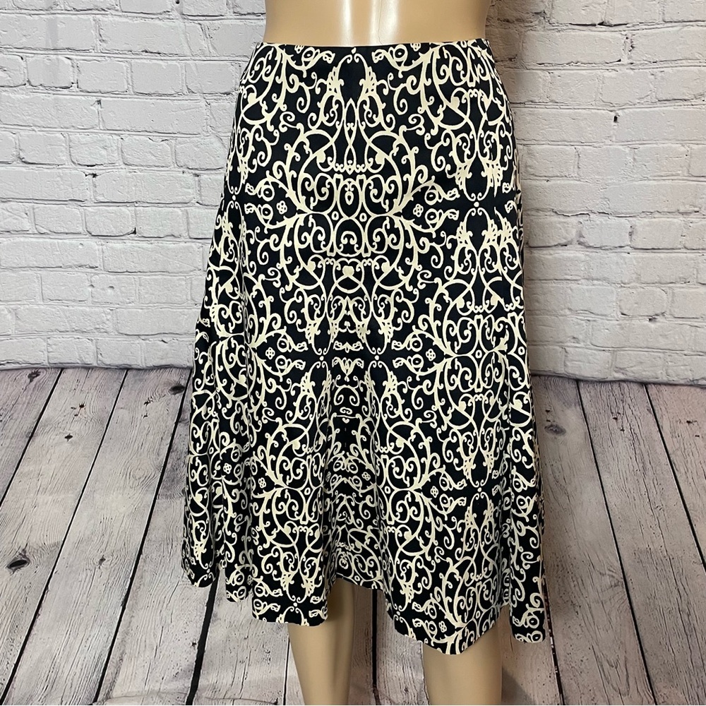 New Jones New York Signature A-Line Cotton Skirt Size 16